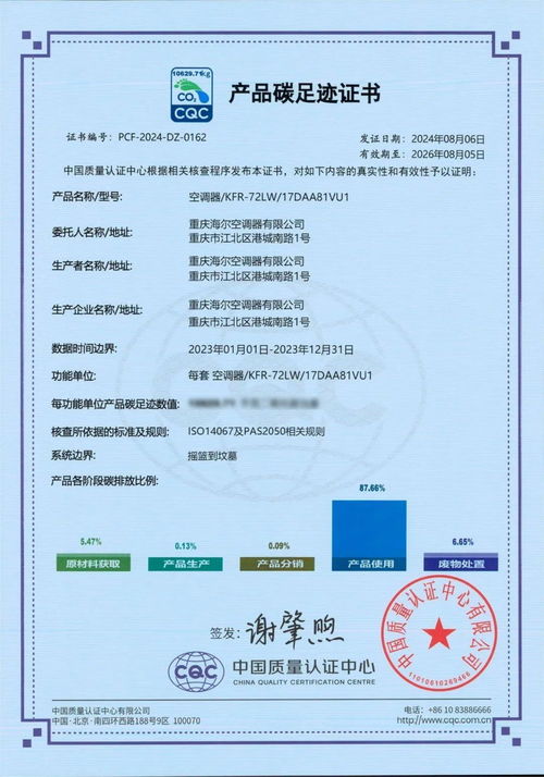 助力低碳革命 海爾空調獲行業首批碳足跡數字證書，以科技賦能綠色未來